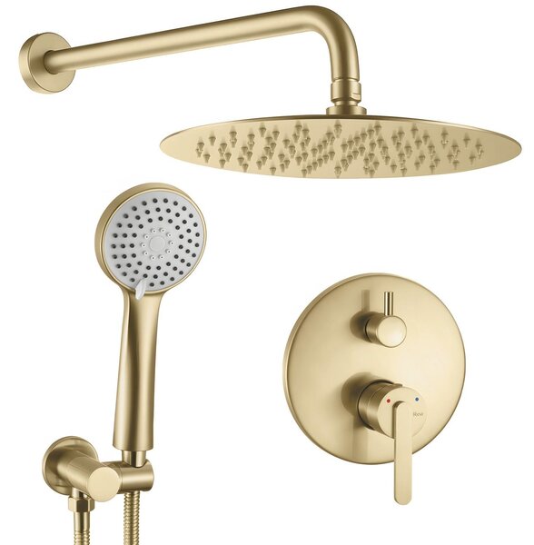 Rea Ontario set de duș ascuns cu duș de ploaie auriu REA-P5502