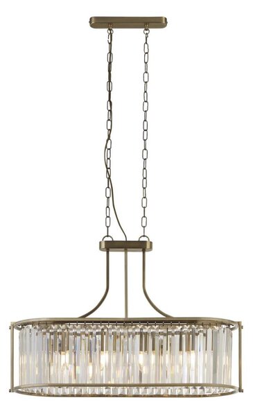 Lustră pe lanț Searchlight 8095-5AB VICTORIA 5xE27/60W/230V alamă