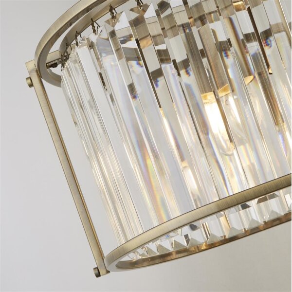 Lustră pe lanț Searchlight 8095-5AB VICTORIA 5xE27/60W/230V alamă