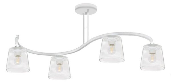 Lustră aplicată LUCEA 4xE27/15W/230V alb