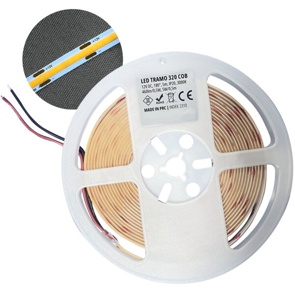 Bandă LED/50W/12V 5 m 6500K