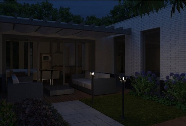 Philips 15383/30/16 - Corp de iluminat exterior MYGARDEN CREEK 1xE27/60W/230V