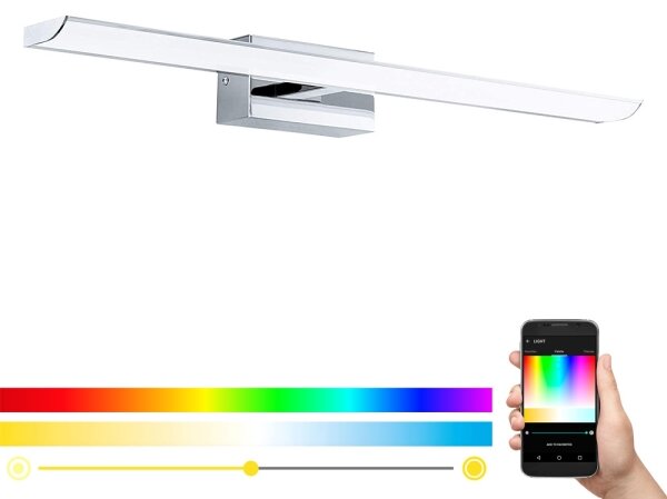 Eglo 98451 - Iluminare LED RGB dimabilă pentru baie, 15,6W/230V, IP44 + telecomandă