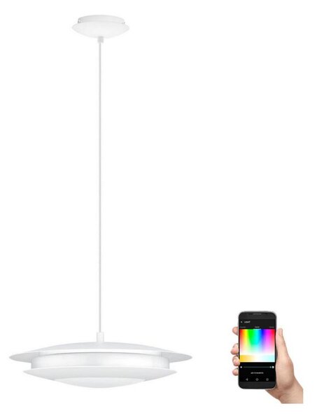 Eglo 98041 - Lustr LED RGB dimabil MONEVA-C pe cablu LED/18W/230V