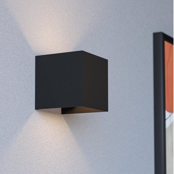Eglo RINCINE 74115-LED lampă de exterior pentru perete/tavan cu senzor LED/2,2W/5V IP44 negru