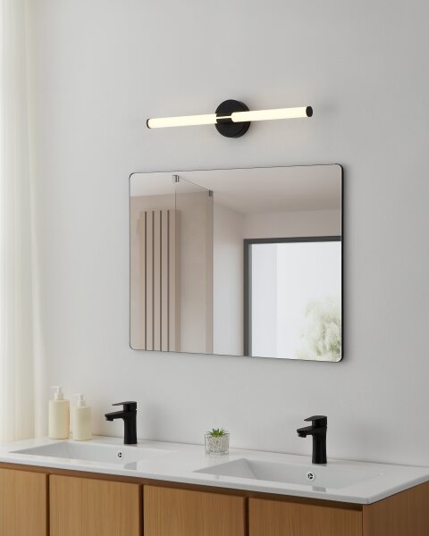 Eglo 901853 - Iluminare pentru oglindă de baie RAMOLA LED/11W/230V 60cm IP44 negru