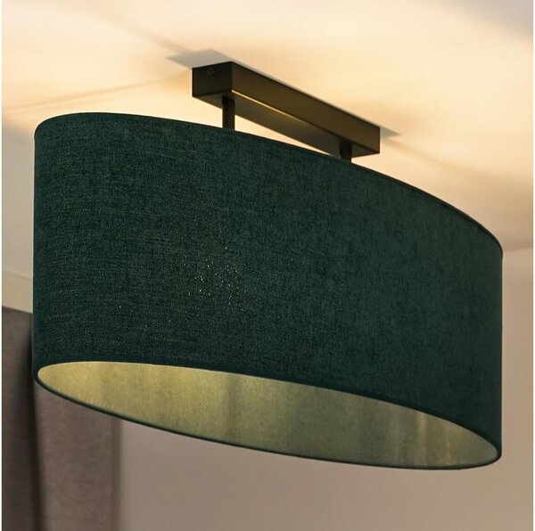 Lustră aplicată Duolla OVAL 2xE27/15W/230V verde