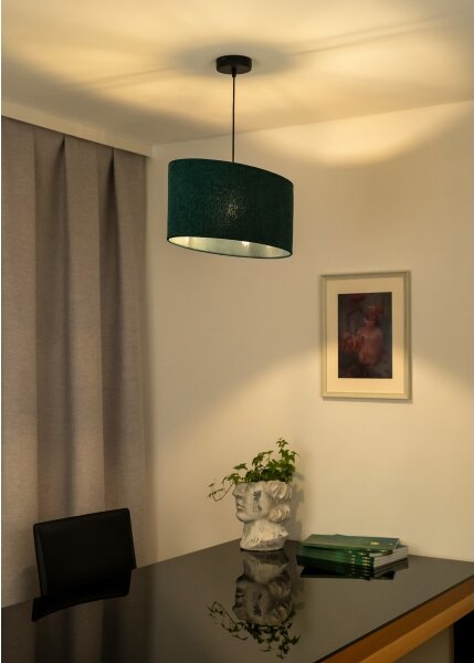 Lustră pe cablu Duolla OVAL 1xE27/15W/230V verde