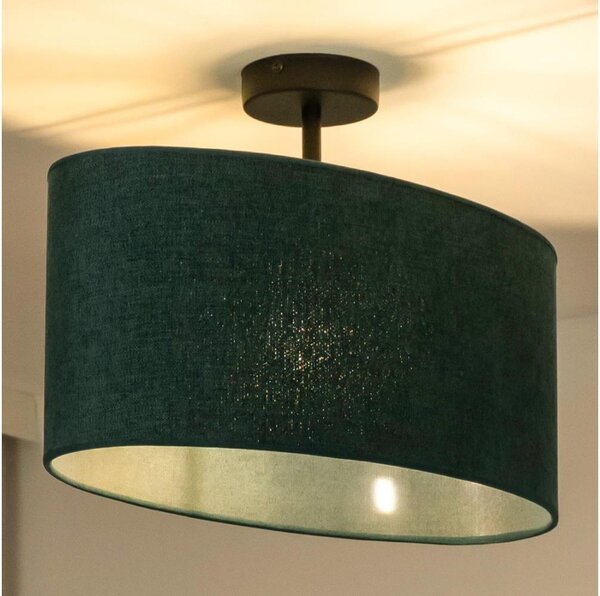 Lustră aplicată Duolla OVAL 1xE27/15W/230V verde