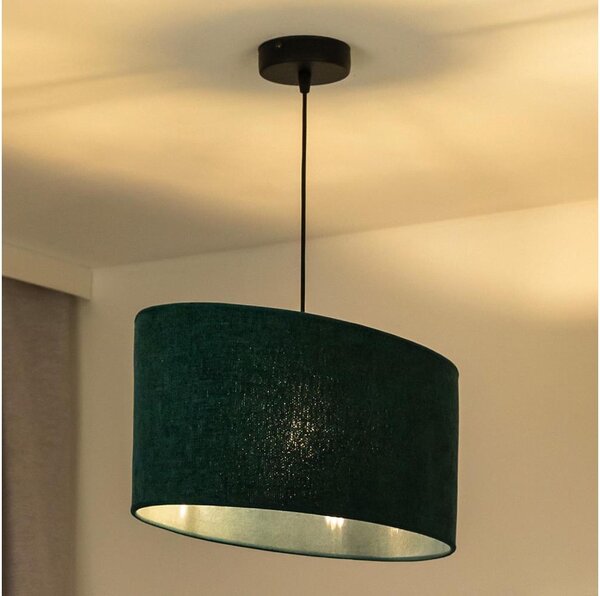 Lustră pe cablu Duolla OVAL 1xE27/15W/230V verde