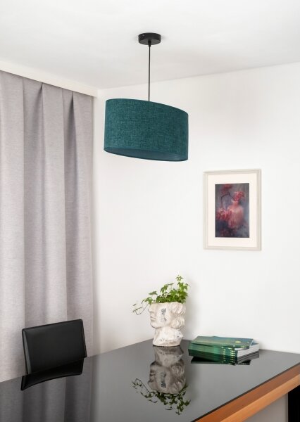 Lustră pe cablu Duolla OVAL 1xE27/15W/230V verde