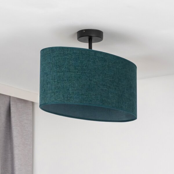 Lustră aplicată Duolla OVAL 1xE27/15W/230V verde
