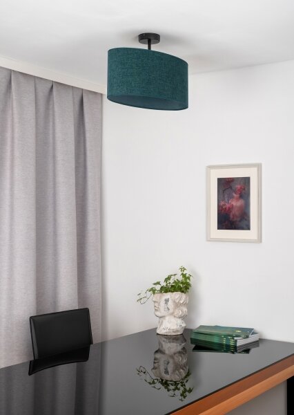 Lustră aplicată Duolla OVAL 1xE27/15W/230V verde