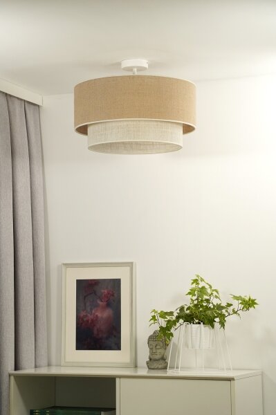 Lustră aplicată Duolla YUTE BOHO 1xE27/15W/230V d. 45 cm maro/gri