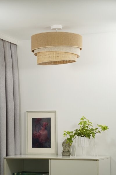 Lustră aplicată Duolla YUTE TRIO 1xE27/15W/230V d. 45 cm maro/gri/bej