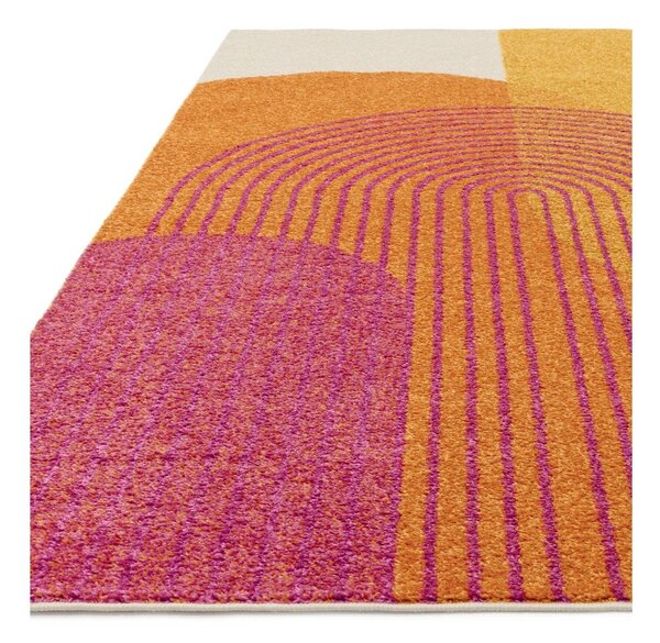 Covor galben-portocaliu 120x170 cm Muse Orange Retro – Asiatic Carpets