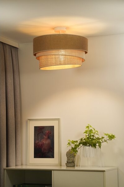 Lustră aplicată Duolla YUTE TRIO 1xE27/15W/230V d. 45 cm maro/gri/bej
