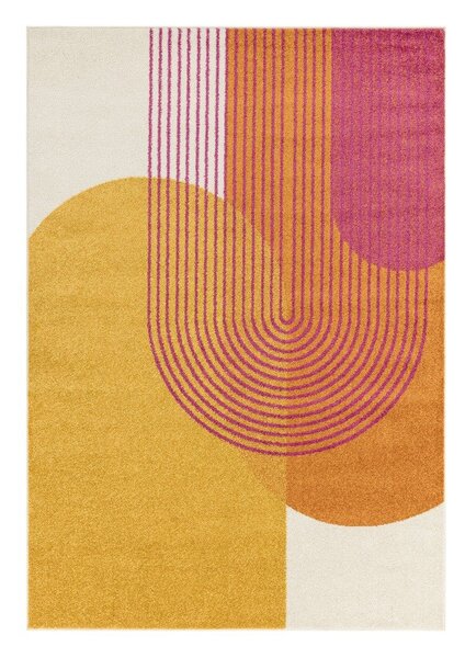 Covor galben-portocaliu 120x170 cm Muse Orange Retro – Asiatic Carpets