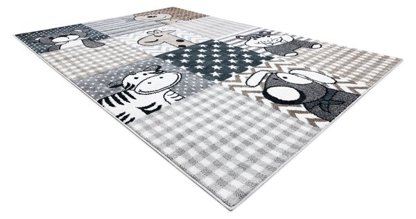 Covor FUN Pets pentru copii, animale, gri