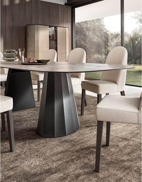 Set lemn masiv masă și scaune Dune - 275 × 120 × 75 cm, 2 scaune