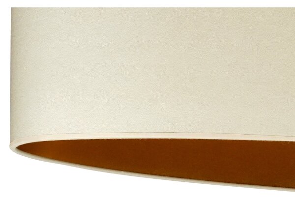 Lustră pe cablu Duolla OVAL VEGAN 2xE27/15W/230V crem