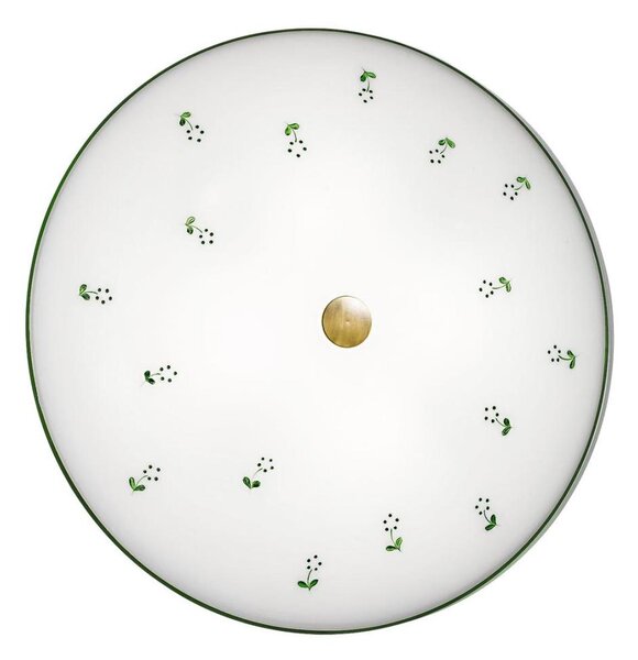 Plafonieră Kolarz 731.U14.4.21 NONNA 4xE27/60W/230V d. 54 cm verde/alamă