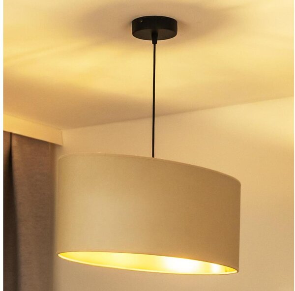 Lustră pe cablu Duolla OVAL VEGAN 1xE27/15W/230V crem