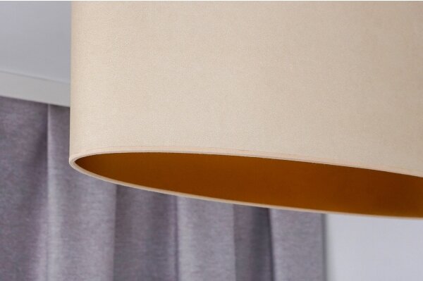 Lustră pe cablu Duolla OVAL VEGAN 2xE27/15W/230V crem