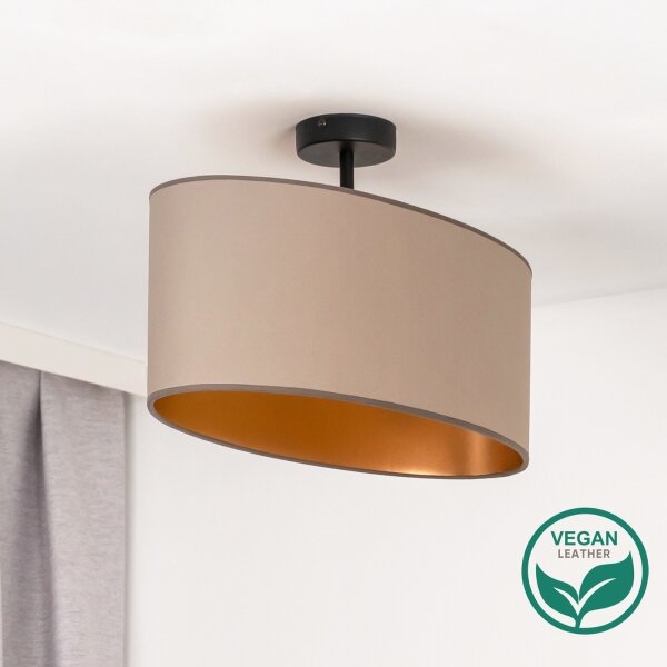 Lustră aplicată Duolla OVAL VEGAN 1xE27/15W/230V bej