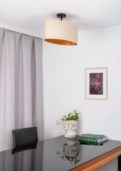 Lustră aplicată Duolla OVAL VEGAN 1xE27/15W/230V crem