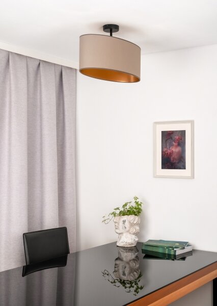 Lustră aplicată Duolla OVAL VEGAN 1xE27/15W/230V bej