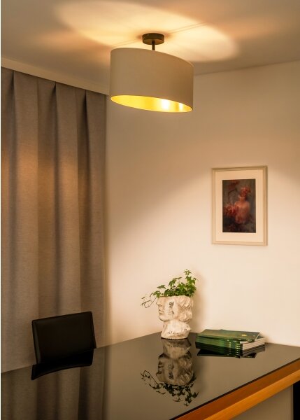 Lustră aplicată Duolla OVAL VEGAN 1xE27/15W/230V crem
