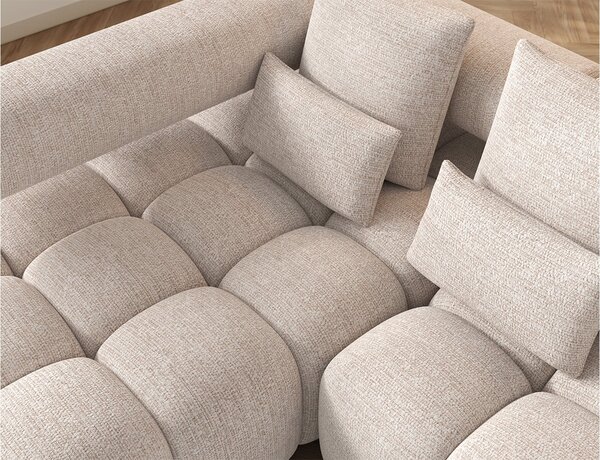 Colțar lemn masiv extensibil modern Levvi Personalizabil, 260 × 184 × 102 cm - Stânga
