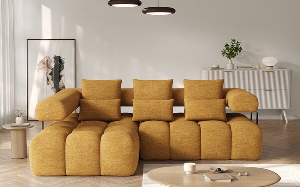 Colțar lemn masiv extensibil modern Levvi Personalizabil, 260 × 184 × 102 cm - Stânga
