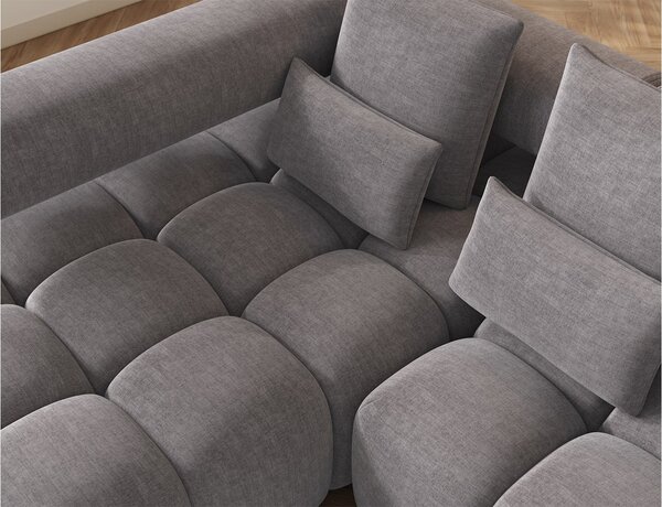 Colțar lemn masiv extensibil modern Levvi Personalizabil, 260 × 184 × 102 cm - Stânga