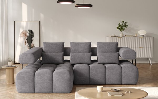 Colțar lemn masiv extensibil modern Levvi Personalizabil, 260 × 184 × 102 cm - Stânga