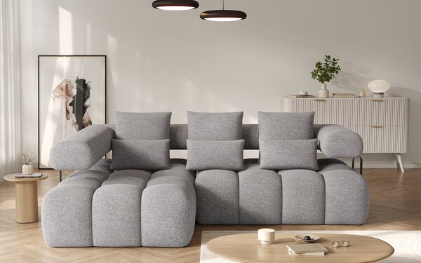 Colțar lemn masiv extensibil modern Levvi Personalizabil, 260 × 184 × 102 cm - Stânga