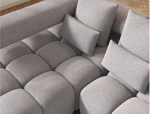 Colțar lemn masiv extensibil modern Levvi Personalizabil, 260 × 184 × 102 cm - Stânga