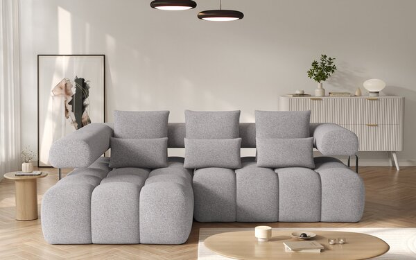 Colțar lemn masiv extensibil modern Levvi Personalizabil, 260 × 184 × 102 cm - Stânga