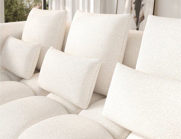 Colțar lemn masiv extensibil modern Levvi Personalizabil, 260 × 184 × 102 cm - Stânga