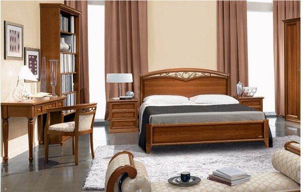 Birou lemn masiv Lorenzo, 120 × 43 × 77 cm - Nuc