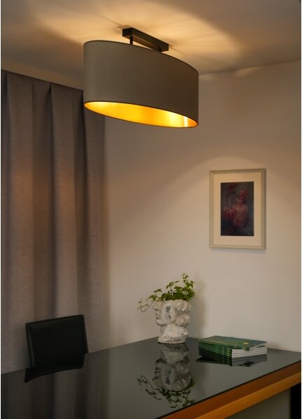 Lustră aplicată Duolla OVAL VEGAN 2xE27/15W/230V bej