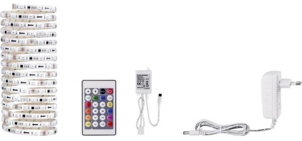 Bandă dimabilă Paulmann 70480 LED RGBW/16,5W DIGITAL 5 m 230V + telecomandă