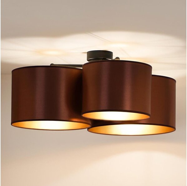 Lustră aplicată Duolla ROLLER TRIO SHINY 3xE27/15W/230V cupru/auriu