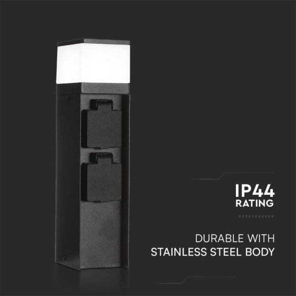 Lampă exterior cu 2 prize 1xG9/11W/230V IP44