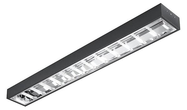Corp de iluminat fluorescent 2xG13/18W/230V negru 120 cm
