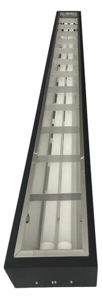 Corp de iluminat fluorescent 2xG13/18W/230V negru 120 cm