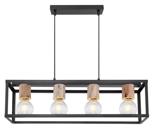 Lustră pe cablu Globo 15476-4H HAGAR 4xE27/60W/230V