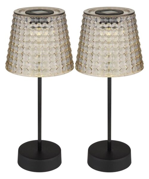 SET 2x corp de iluminat LED solar Globo 36634-2S SOLAR LED/0,06W/3V IP44 gri