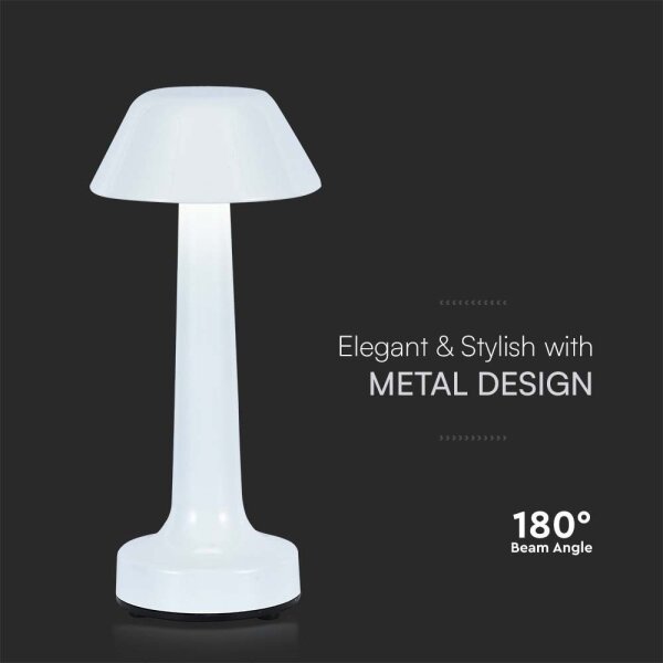 Lampă de birou LED încărcabilă, reglabilă, 1W, 5V, 3000-6000K, albă